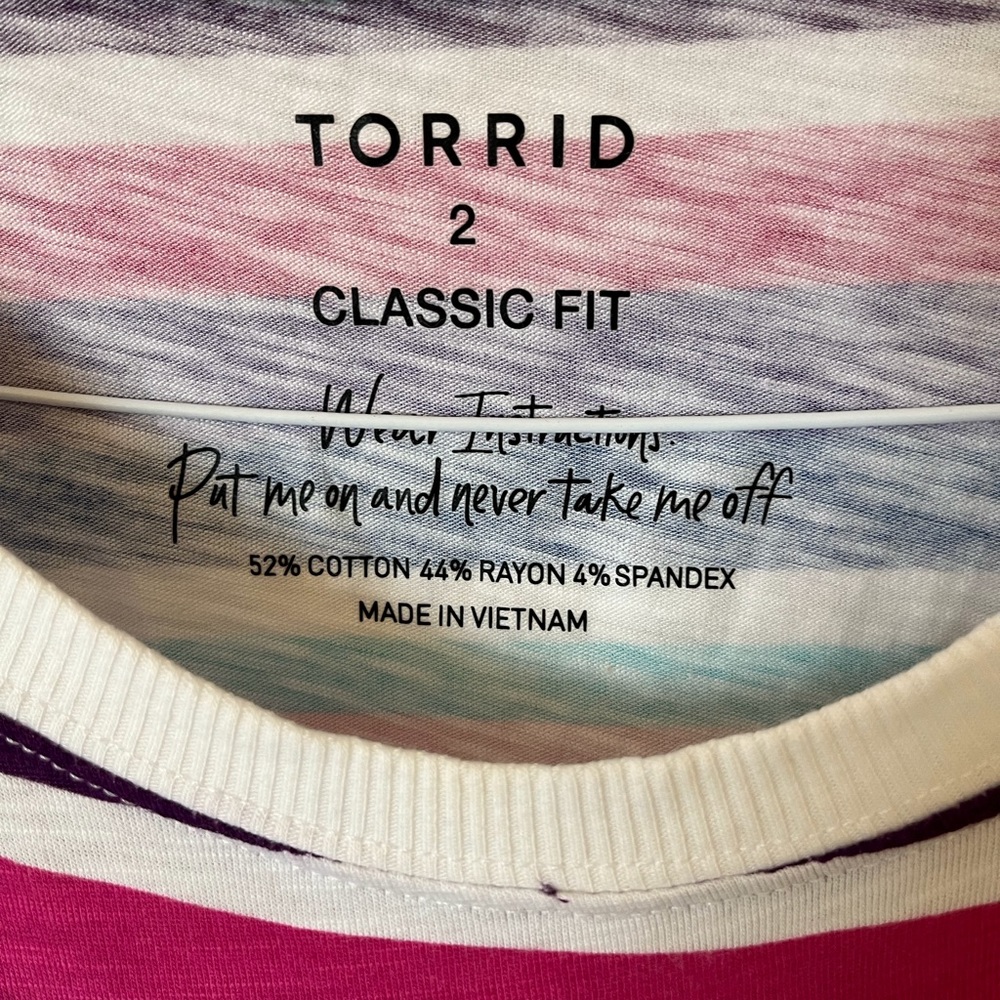 Torrid Multi-Color Top - Size 2x - Euc - image 3